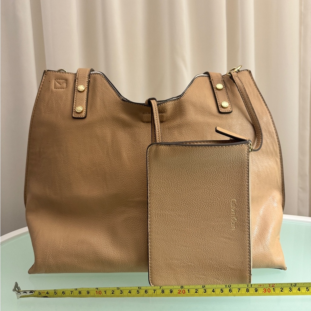 Calvin Klein Leather Tote - Picture 3 of 10